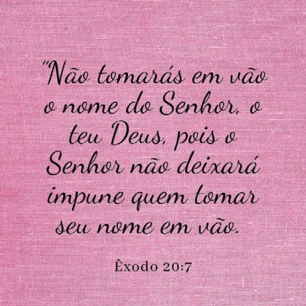 Êxodo 20:7