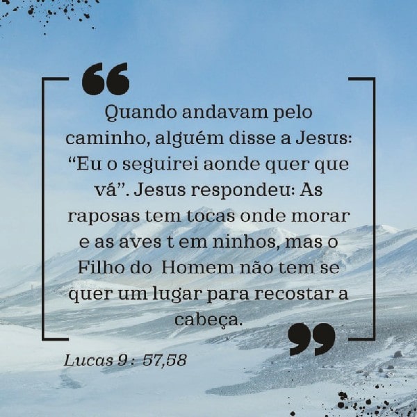 Lucas 9:57-58