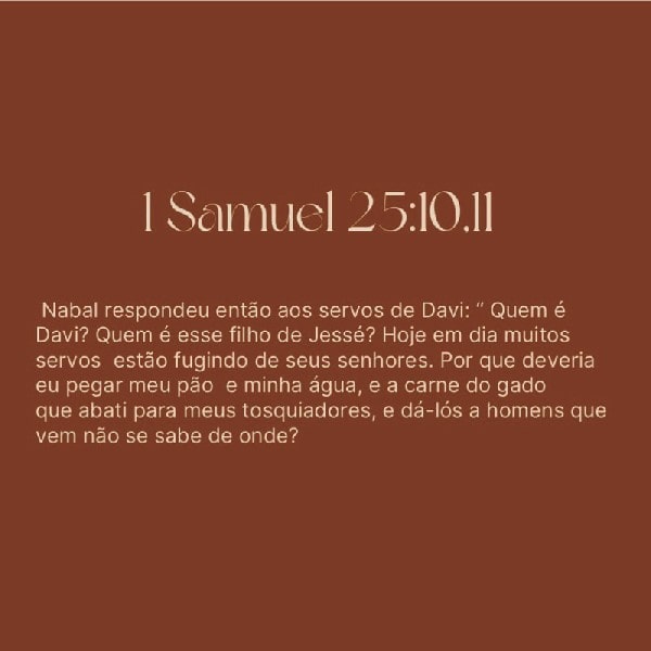 1 Samuel 25:10-11