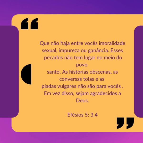 Efésios 5:3-4