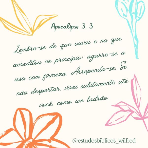 Apocalipse 3:3