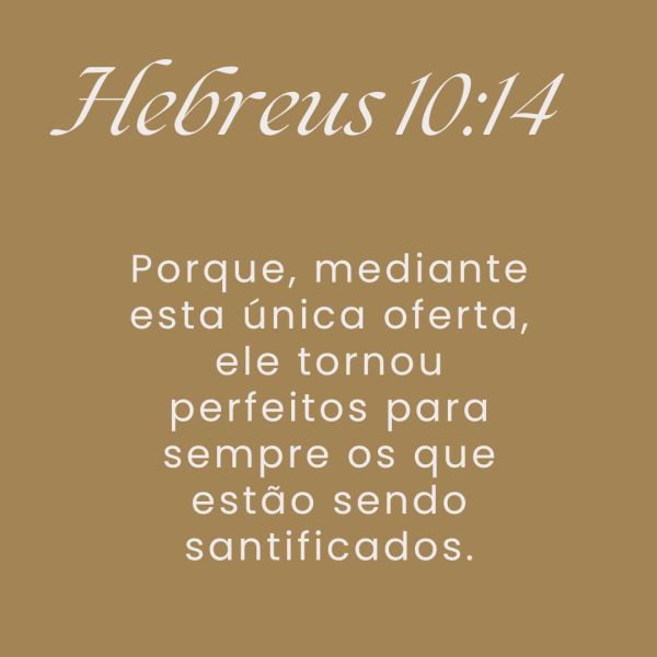 Hebreus 10:14