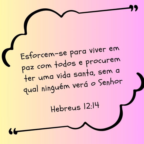 Hebreus 12:14