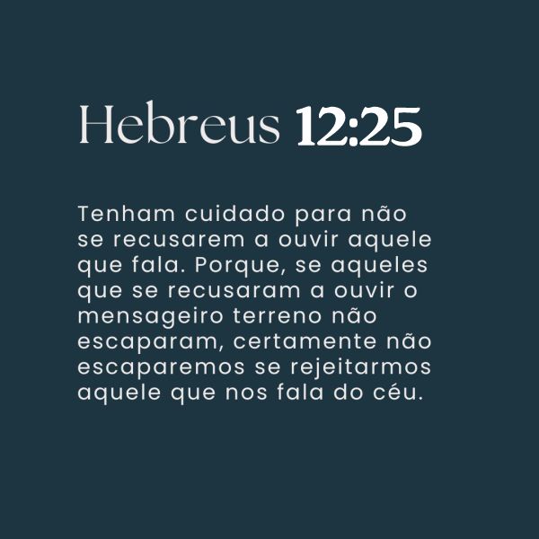 Hebreus 12:25