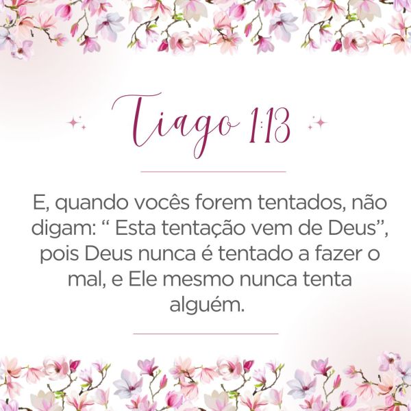 Tiago 1:13