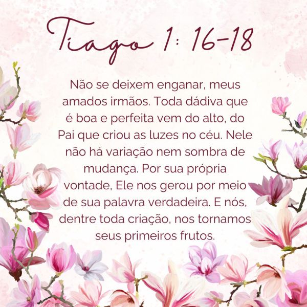 Tiago 1:16-18