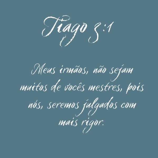 Tiago 3:1